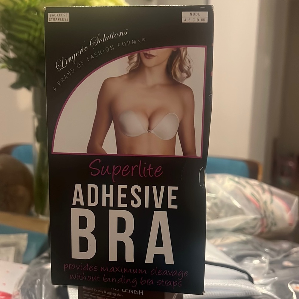 Superlite Fashion Women's Adhesive Strapless Backless Bra - (Nude, DDCup)